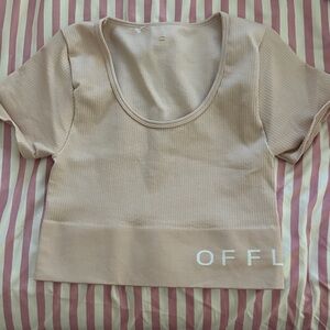 Aerie light pink Ribbed Crop Top